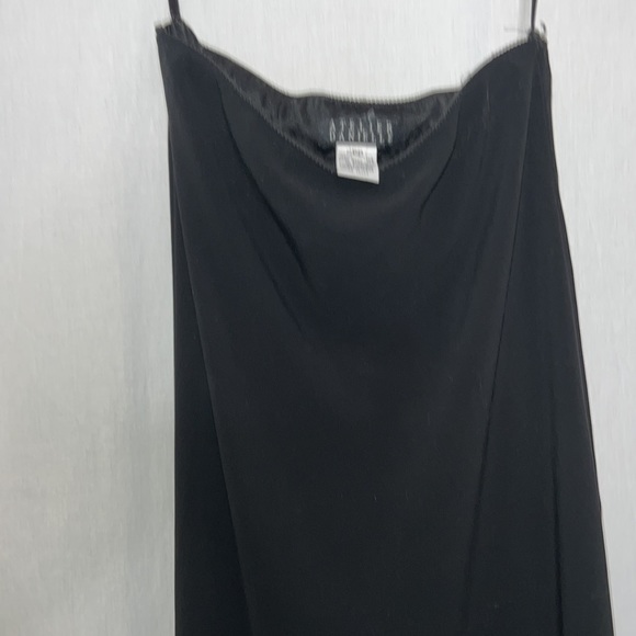 Black Skirt HI- Low Double Layer Chiffon - Picture 5 of 5